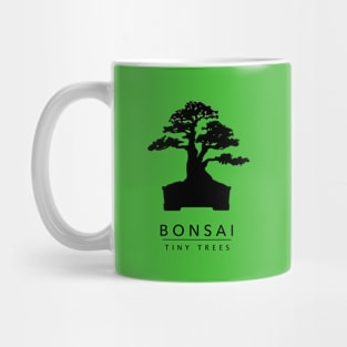 Bonsai - Tiny Trees (Black) Mug